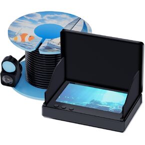 1080P HD Underwater Fishing Camera Portable with LCD Night Vision IP68 Waterproof 5000mAh Battery 120 View Angle for Ice Lake Boat Kayak Ocean in Kuwait