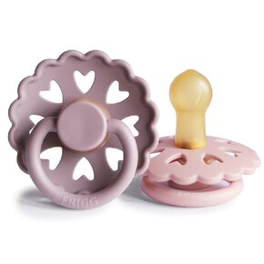 FRIGG Andersen Fairytale Natural Rubber Baby Pacifier | Made in Denmark | BPA-Free (Twilight Mauve/Primrose, 0-6 Months) in Saudi Arabia