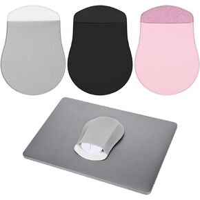 3 Pack Universal Stick-On Mouse Pouch Holder Case Pocket Reusable Adhesive No Glue Residue Compact Elastic for Computer Laptop Office Home Wireless Mouse (Ellipse Shape) in Saudi Arabia