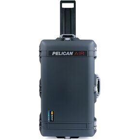 Charcoal Pelican 1615 Air case with Silver Handles & latches. Comes Empty & with Wheels. in Kuwait