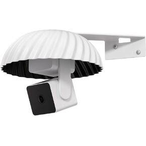 Weatherproof Housing for Wyze Cam Pan v3 with 360° Adjustable Wall Mount – Anti-Glare, Anti-Rain, UV Resistant Outdoor Camera Cover, Protects Pan & Tilt Motor, Durable Security Camera Accessory, White in Saudi Arabia