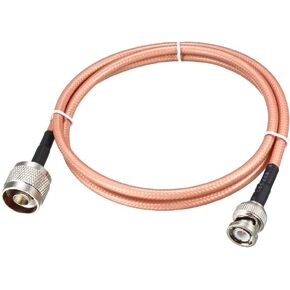 uxcell Low Loss RF Coaxial Cable Connection Coax Wire RG-142 N Male to BNC Male 90cm 2pcs in Saudi Arabia
