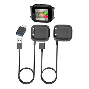 كابل شاحن ساعة ذكية للأطفال Cosmo JrTrack 5/JrTrack 4 مع قاعدة، سلك شحن سريع USB مغناطيسي FJIASTB مع محول USB C، 3.3 قدم (عبوة واحدة) in Saudi Arabia