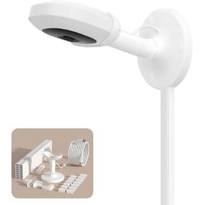 Wall Mount for Nanit Secure Wall Holder for Nanit Pro/Plus/Original Cameras, Nursery Baby Monitor Accessory, Stand with Cable Management for Baby Rooms, Playrooms, Bedroom - Camera Not Included in Saudi Arabia