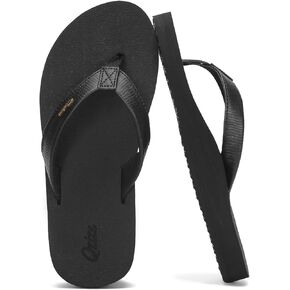 Women’s Yoga Mat Flip Flops with Arch Support – Leather Strap Thong Sandals, Cushion Walking for Summer Outdoor in Kuwait