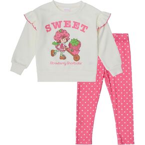 مجموعة من السترة الصوفية واللباس الداخلي للفتيات من Happy Threads Strawberry Shortcake، ملابس مكونة من قطعتين in Kuwait