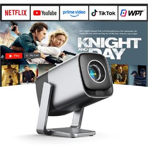 [متوافق مع Netflix وTOF التركيز في الوقت الحقيقي] جهاز عرض صغير مزود بواي فاي وبلوتوث، جهاز عرض XuanPad الفضي الذكي يدعم 4K، صوت دولبي وكيستون، حامل قابل للدوران 210 درجة للمنزل in Kuwait