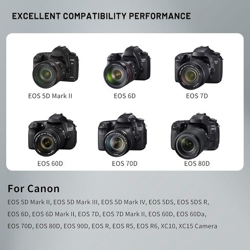 3 بطاريات LP-E6 LP-E6N مع شاحن ثلاثي الفتحات لكاميرا Canon EOS 5D Mark II، 5D Mark III، 5D Mark IV، 5DS، 5DS R، 6D، 6D Mark II، 7D، 7D Mark II، 60D، 60Da، 70D، 80D، 90D، R، R5، R6 كاميرا 3150 مللي أمبير في الساعة in Kuwait