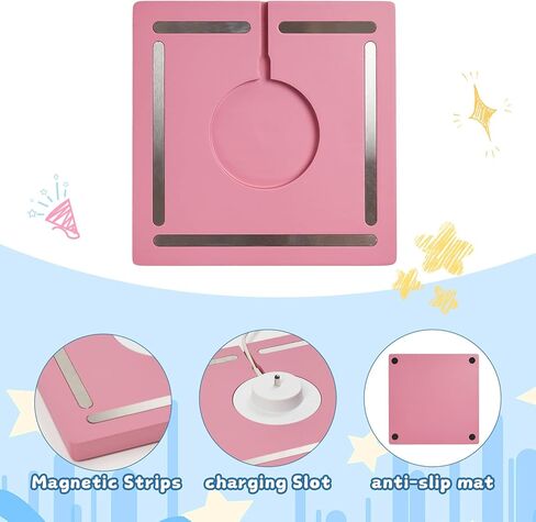 لـ TonieBox 1 وTonieBox 2، رف تخزين Tonies مربع، أرفف Tonie مغناطيسية مع أشكال منظمة من خشب الصنوبر 12-30 حرفًا متوافقة مع محطة الشحن Tonies Box Shelf لغرفة الأطفال (وردي) in Kuwait