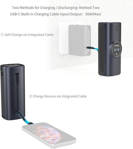 شاحن بطارية كاميرا طاقة SMALLRIG EN-EL15c لنيكون، خلايا LG مدمجة بقدرة 13600 مللي أمبير في الساعة، شاحن بفتحة مزدوجة 35 وات، شاشة عالية الدقة، متوافق مع Nikon ZR Z6III Zf Z8 Z7II Z7 Z6II Z6 D850 D810 D780 D750 D7500 in Kuwait