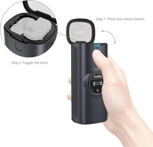 SMALLRIG LP-E6P Power Camera Battery Charger for Canon, Built-in 13600mAh LG Cells, 36W Dual Slot Charger, HD Display, Full Compatible with Canon EOS R6 Mark III/II,R5 Mark II,C50,R5,R6,R7,5D Mark II in Kuwait
