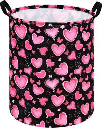 MAIZMZ Storage Bins Toys Box Kids Baby Hamper Waterproof Laundry Basket Canvas Collapsible Gift Organizer Bin for Home/Dorm/Kitchen/Pet/Office/Closet/Shelf/Gift Baskets(Butterfly) in Kuwait