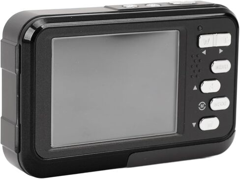 Underwater Camera 4K 48MP HD Dual Screen Waterproof 11ft Selfie Digital Camera - Long Battery Life, Autofocus for Snorkeling and Outdoor Adventures (Black) in Kuwait