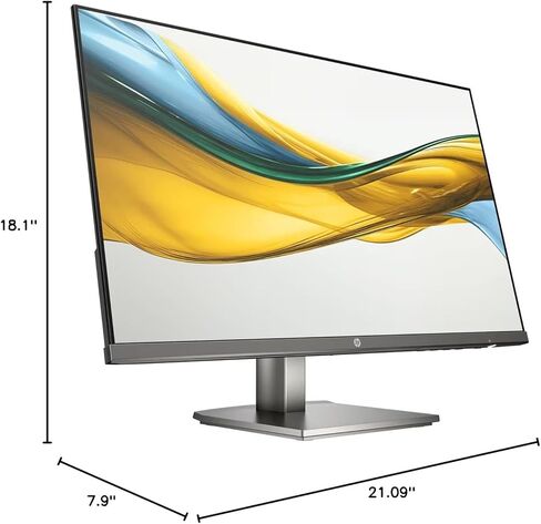 شاشة HP Series 5 524da مقاس 24 بوصة FHD IPS مع وقت استجابة 5 مللي ثانية، مضادة للتوهج، خالية من الوميض، VGA، HDMI وموسع منفذ USB Dockztorm، لون أسود/رمادي (B11W5AT#ABA) in Kuwait