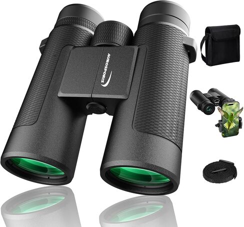 15x42 Binoculars for Adults High Powered for Bird Watching Cruise Ship | FMC BAK4 Optics for Wide HD View, Portable Lightweight Binoculars for Hunting Traveling, Easy Focus with Phone Adapter in Saudi Arabia