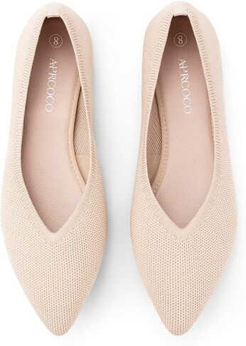 AprCoco Womens Ballet Pointed Toe Knit Flats Lightweight Washable Slip On Flats Shoes for Women Comfort Work Dressy in Saudi Arabia