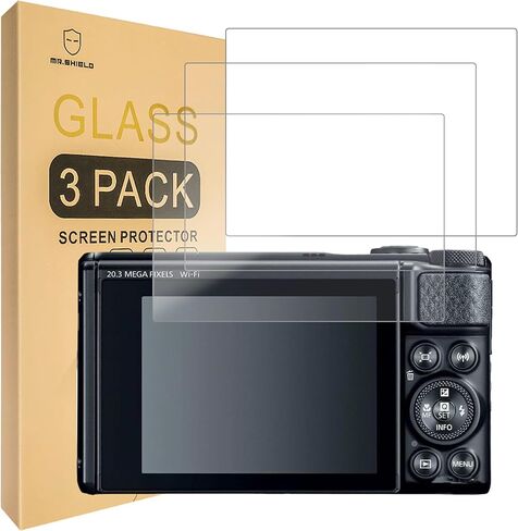 Mr.Shield Screen Protector compatible with Canon PowerShot SX740 HS / SX730 HS [Tempered Glass] [3-PACK] [Japan Glass with 9H Hardness] in Kuwait