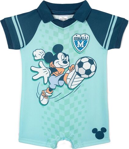 Disney Mickey Mouse & Friends Mesh Soccer Jersey Romper Newborn to Toddler Sizes (0-3 Months - 3T) in Kuwait