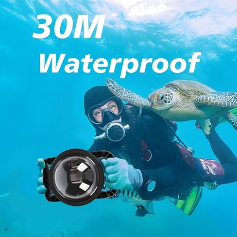 حافظة مقاومة للماء بمنفذ قبة لكاميرا Insta360 Ace Pro 2، حافظة واقية تحت الماء مع مقبض مزدوج محمول لكاميرا Insta360 Ace Pro 2، مقاومة للماء 30M/98FT in Kuwait
