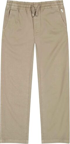 DL1961 Boys Quentin Jogger Pants, Pull-On Comfort Stretch Twill, Elastic Waist in Kuwait
