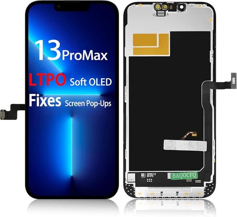 【إصلاح النوافذ المنبثقة】 شاشة AMOLED عالية التحديث 120 هرتز لاستبدال iPhone 14 pro max، شاشة LCD تعمل باللمس ثلاثية الأبعاد - مجموعة إصلاح كاملة تتضمن أدوات، زجاج مقسى، لاصق مقاوم للماء in Kuwait
