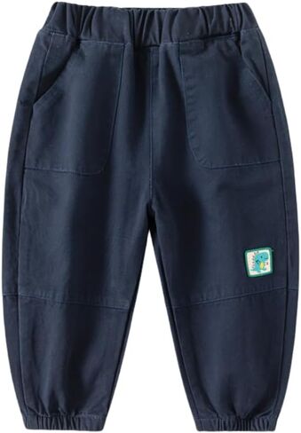Meufam Toddler Baby Boys Casual Cargo Joggers Pants Lightweight Athletic Long Pants Pull On Hiking Pants in Kuwait