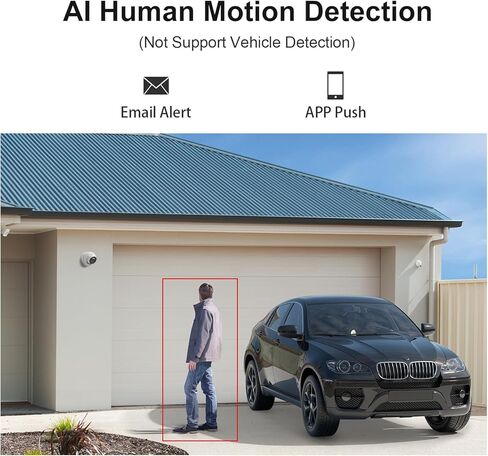 كاميرا Anpviz 4MP سلكية PoE IP مع ميكروفون، كاميرا أمان Turret IP خارجية داخلية، رؤية ليلية ذكية مزدوجة الألوان، كشف الحركة البشرية بالذكاء الاصطناعي، عدسة 2.8 مم، مقاومة للماء IP67، IPC-D3E43WD-S (سلسلة H) in Kuwait
