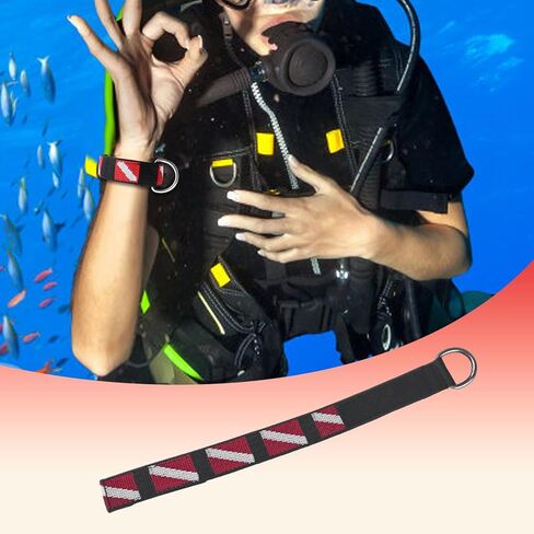 Scuba Diving Wrist Strap Nylon Lightweight Professional for Dive Lights Accessories Multifunctional Adjustable- 31.5cmx3.2cm in Saudi Arabia