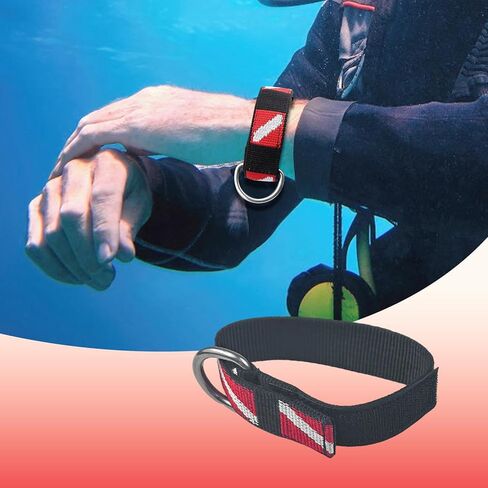 Scuba Diving Wrist Strap Nylon Lightweight Professional for Dive Lights Accessories Multifunctional Adjustable- 31.5cmx3.2cm in Saudi Arabia