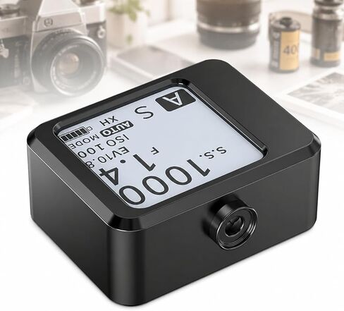 TsoLay Light Meter for Cameras, Film Camera Photometer with OLED Screen, Adjustable ISO Aperture and Shutter Speed, Ultra-Compact & Rechargeable for Vintage Camer in Saudi Arabia
