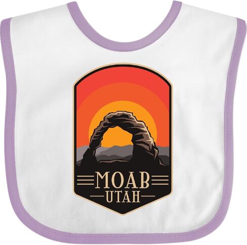 inktastic Moab Utah Hiking Vacation Baby Bib in Kuwait
