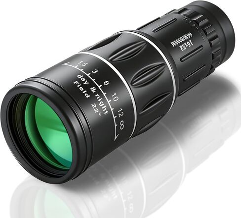 16X52 Monocular Telescope High Power for Adults, Compact Prism Monocular with HD Lens for Bird Watching, Hiking, Travel & Outdoor Activities in Kuwait