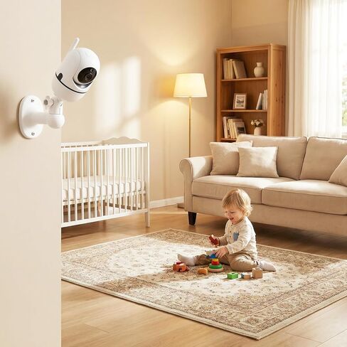Baby Monitor Wall Mount Compatible for HelloBaby HB6560/ HB6550/ HB65/ HB40/ HB6339/ HB66/ HB6550 Pro, ANMEATE SM935E/SM650, 360° Adjustable Baby Camera Mount with Perfect View, 1/4 Thread Connection in Kuwait