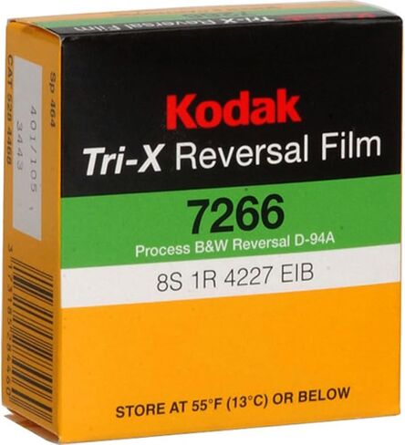 Kodak TXR-464 Tri-X Reversal Black & White، فيلم فيلم Silent Super 8، خرطوشة 50 قدم، فيلم #7266، ISO 200 / 160، #502-9046، *الولايات المتحدة الأمريكية* in Kuwait