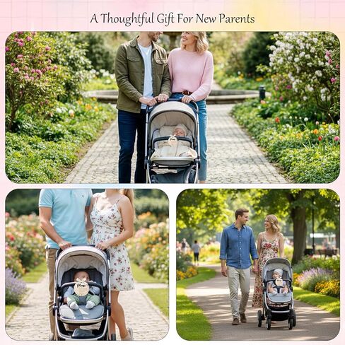 Dont Touch Baby Sign for Car Seat, Baby Sign with Beige Ribbon, Boxwood Please Dont Touch Babys Signs, for Ccar Seats and Strollers (3D Fonts) in Kuwait