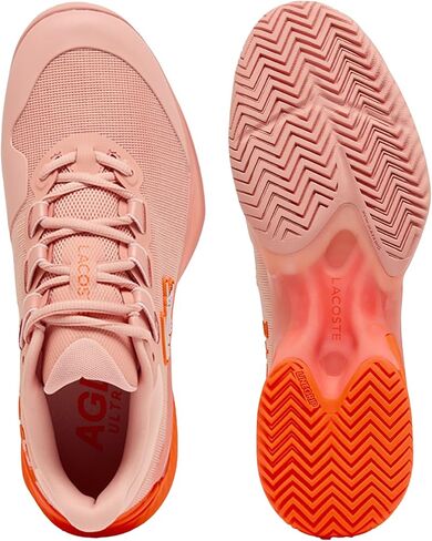 حذاء تنس نسائي من Lacoste AG-LT23 Ultra، وردي/برتقالي، 8 in Kuwait