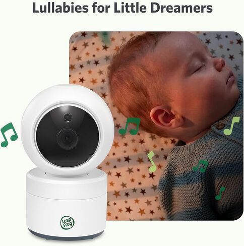 جهاز مراقبة الأطفال LeapFrog LeapView 360، بدون شبكة WiFi، شاشة LCD ملونة عالية الدقة مقاس 5 بوصات، بطارية صوتية تدوم 31 ساعة، كاميرا تكبير قابلة للإمالة بزاوية 360 درجة، جاهز للتثبيت على الحائط in Kuwait