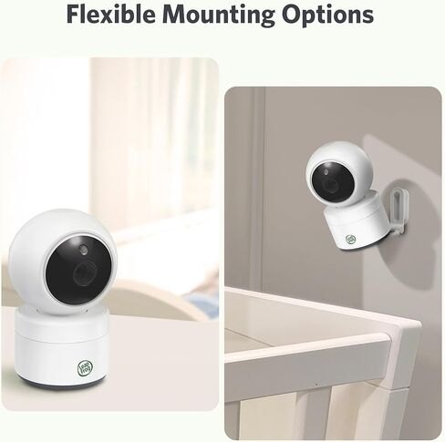 جهاز مراقبة الأطفال LeapFrog LeapView 360، بدون شبكة WiFi، شاشة LCD ملونة عالية الدقة مقاس 5 بوصات، بطارية صوتية تدوم 31 ساعة، كاميرا تكبير قابلة للإمالة بزاوية 360 درجة، جاهز للتثبيت على الحائط in Kuwait