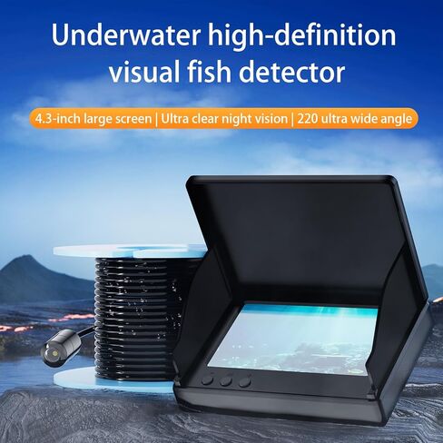 1080P HD Underwater Fishing Camera Portable with LCD Night Vision IP68 Waterproof 5000mAh Battery 120 View Angle for Ice Lake Boat Kayak Ocean in Saudi Arabia