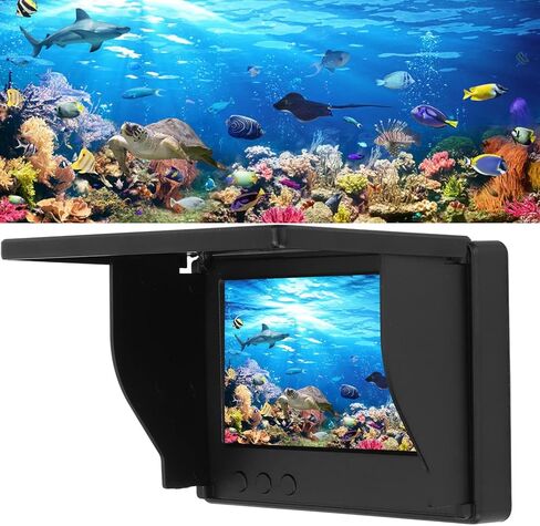 كاميرا الصيد Yoidesu تحت الماء، شاشة LCD مقاس 4.3 بوصة مع مقاومة للماء IP67، سطوع لون قابل للتعديل، لصيد القوارب في بحيرة البحر الجليدية in Kuwait