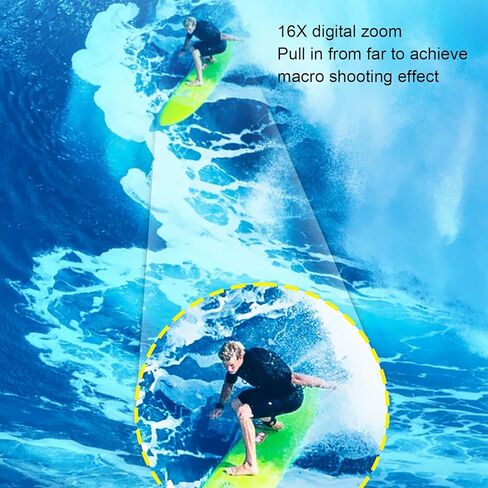 Underwater Camera 4K Video 48MP Photo Dual Screen 11ft Water Selfie Camera - High Resolution, Autofocus and Long Battery Life, Perfect for Snorkeling and Outdoor (Black) in Kuwait