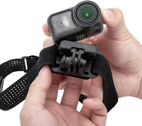 JJC Osmo Nano حامل معصم مغناطيسي مع مجموعة عصابة رأس لـ DJI Osmo Nano & Xtra Atto، حامل حزام POV 2 في 1، حزام رأس مغناطيسي سريع الفك لسفر الركض في مدونة فيديو in Kuwait