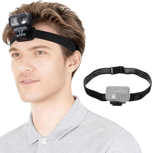 JJC Osmo Nano حامل معصم مغناطيسي مع مجموعة عصابة رأس لـ DJI Osmo Nano & Xtra Atto، حامل حزام POV 2 في 1، حزام رأس مغناطيسي سريع الفك لسفر الركض في مدونة فيديو in Kuwait