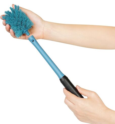 MOSOLAN 2-in-1 Bottle Brush Refills, Replacement Brush Heads, Smokey Blue, 3 Pack in Kuwait