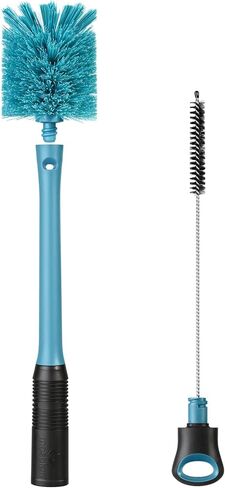 MOSOLAN 2-in-1 Bottle Brush Refills, Replacement Brush Heads, Smokey Blue, 3 Pack in Kuwait