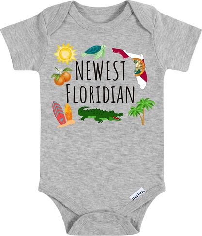 Florida Newborn Baby Boys and Girls - New Floridian Baby Bodysuit – Baby Onesie Baby Gifts in Saudi Arabia