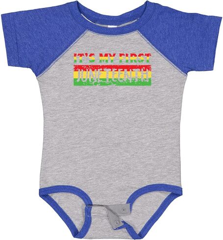inktastic It's My First Juneteenth Red, Yellow, and Green Baby Bodysuit in Kuwait