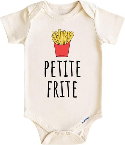Petite Frite Baby Onesie – Cute French Fries Baby Outfit, Funny Food Infant Bodysuit for Boys and Girls in Kuwait