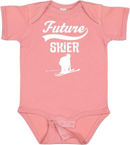 inktastic Future Skier Childs Skiing Baby Bodysuit in Saudi Arabia