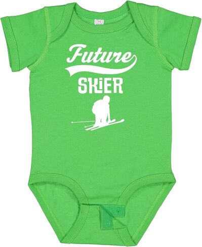 inktastic Future Skier Childs Skiing Baby Bodysuit in Saudi Arabia